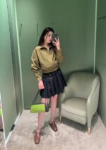 Prada 一比一保齡球包 1BC249 進口牛皮撞色設計 2025新款經典百搭大容量