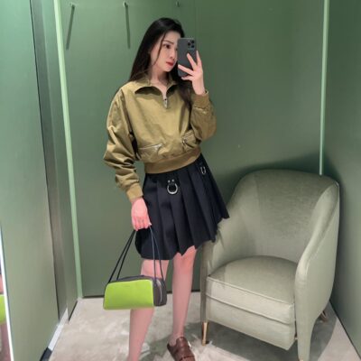 Prada 一比一保齡球包 1BC249 進口牛皮撞色設計 2025新款經典百搭大容量