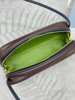 Prada 一比一保齡球包 1BC249 進口牛皮撞色設計 2025新款經典百搭大容量