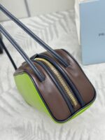 Prada 一比一保齡球包 1BC249 進口牛皮撞色設計 2025新款經典百搭大容量