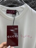 GUCCI 高仿發泡印花Logo短袖T恤 2025春夏經典針織款 舒適百搭