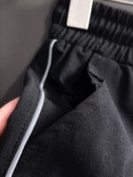 GUCCI 一比一黑色薄款松緊帶休閒褲 2025春夏定制透氣面料