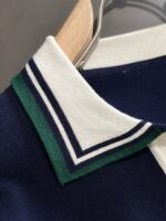 GUCCI 高仿翻領刺繡短袖T恤 男士高克重純棉 立體剪裁顯高級