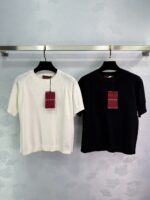 GUCCI 復刻版雙G挑孔短袖T恤 清爽透氣設計 春夏簡約時尚款