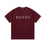 GUCCI 高仿新春限定雙紗短袖T恤 安可拉紅300克重磅質感 寬鬆版型時尚百搭