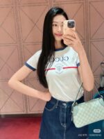 GUCCI 頂級原單1921徽章印花T恤 春夏新款寬鬆版型 中性設計清爽有型