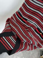 GUCCI 頂級原單紅色私麻針織上衣 早春親膚舒適質感百搭設計