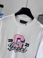 GUCCI 復刻版1921字母印花圓領T恤 百搭寬鬆設計春夏簡約新款