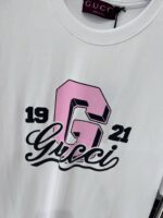 GUCCI 復刻版1921字母印花圓領T恤 百搭寬鬆設計春夏簡約新款