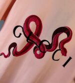 GUCCI 原單蛇年限定紅鑽蛇印花短袖T恤 時尚立體燙鑽潮流早春新作