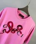 GUCCI 一比一蛇年限定紅鑽印花短袖T恤 醒目立體潮感爆棚設計