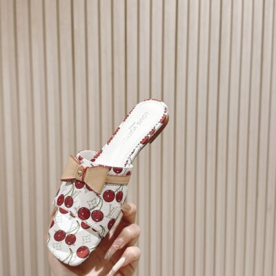 LV一比一春夏新款牛皮涼鞋拖鞋｜性感時尚舒適｜平底/6.5cm