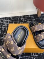 LV 25SS情侶款面包拖鞋｜真羽絨填充・老花設計・頂級原單