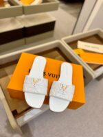 LV 2025新款電繡拖鞋｜小羊皮材質・精品復刻頂級原單