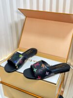 LV頂級原單小貓跟鞋｜老花單寧經典配色・開模定制跟高・精品仿製