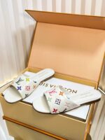LV 高仿小猫跟鞋｜原單開模定制・老花單寧經典・夏日必備性感優雅