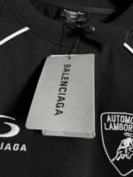 Balenciaga 巴黎世家 × Lamborghini 藍寶堅尼聯名T恤｜拼接印花刺繡款｜精品仿製限量男女同款