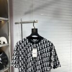 迪奧高仿SS25春夏短袖頂級圖案Logo潮流百搭舒適棉質款