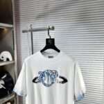 迪奧高仿SS25春夏短袖頂級圖案Logo帥氣時尚簡約百搭舒適棉質款