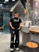迪奧高仿2025春夏高定玉蠶絲圓領短袖絲滑舒適時尚百搭黑色款