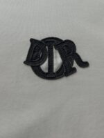 迪奧復刻版2025蛇年限定刺繡字母短袖T恤男女寬鬆白色款
