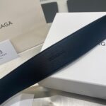 巴黎世家原單時尚腰帶光皮復古經典扣百搭3.5cm寬2025新品