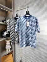 迪奧高仿SS25春夏短袖頂級圖案Logo帥氣時尚簡約百搭潮流款