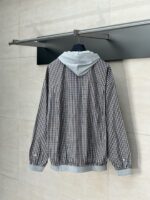 巴黎世家頂級原單拼接格紋連帽外套高密面料精緻工藝2025新品
