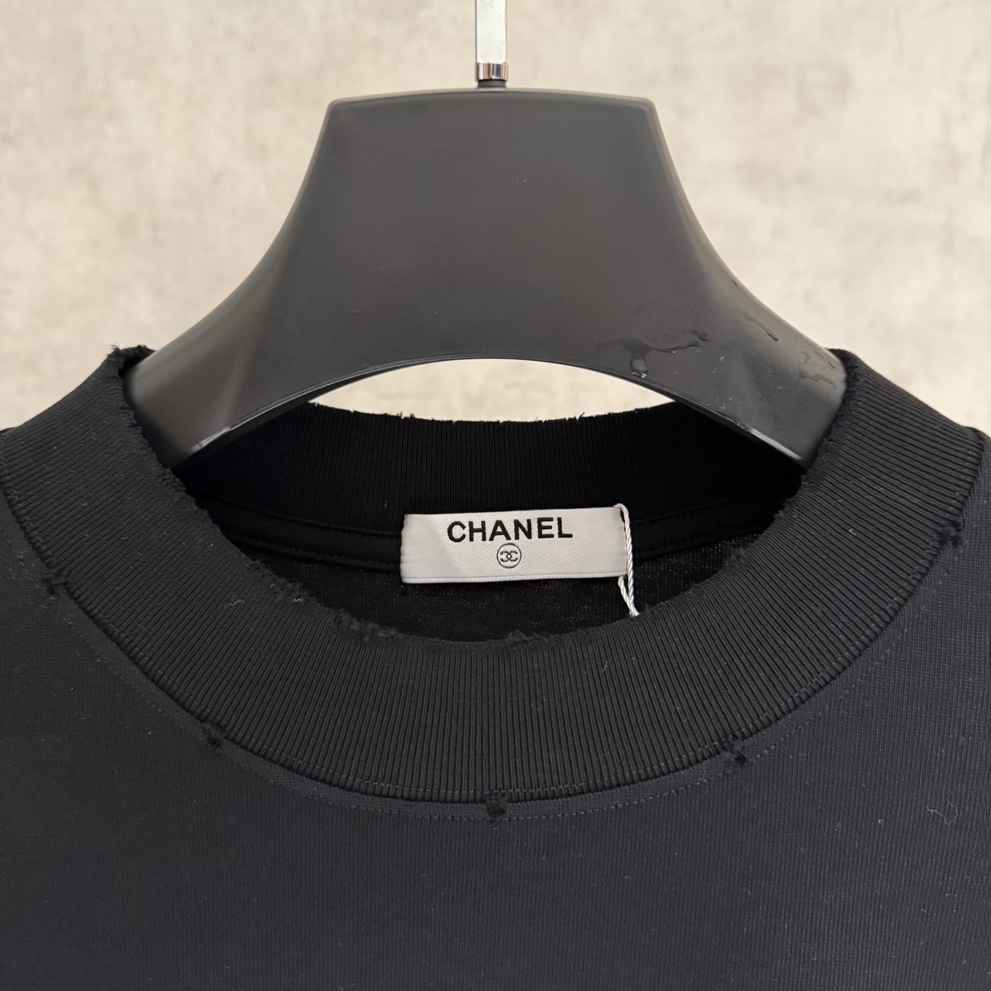 CHANEL高仿手绘T恤 重磅双纱宽松版型