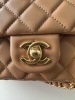 CHANEL高仿AS1787深杏色小羊皮包 經典華麗精緻新品