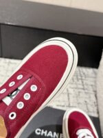 Chanel高仿春夏厚底帆布餅乾休閒鞋黑白配色復古透氣百搭2025新品
