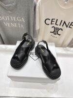 Prada/普拉达 2025SS 夏季复古风沙滩厚底凉鞋 女款