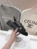 Prada/普拉达 2025SS 夏季复古风沙滩厚底凉鞋 女款