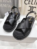 Prada/普拉达 2025SS 夏季复古风沙滩厚底凉鞋 女款