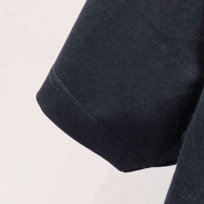 PRADA黑色短袖T恤2025春夏男女同款 高端重工字母LOGO