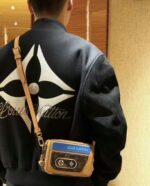 LV 路易威登 一比一 BALADEUR M14062 手機包 手袋 牛皮革拼Monogram帆布 復古設計