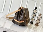 LV 路易威登 頂級原單 SAUMUR 手袋 M40710 小號Monogram帆布 牛皮飾邊