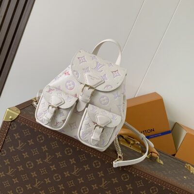 LV A貨Backup雙肩包水彩漸變時尚實用2025夢幻新品