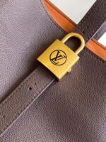LV原單Low Key Cabas中號手袋棕色粒面牛皮優雅通勤2025新品