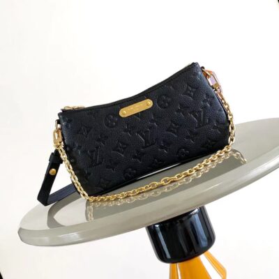 LV一比一Liv Pochette手袋M83301 Monogram帆布鏈條雙肩帶雙拉鍊2025新品