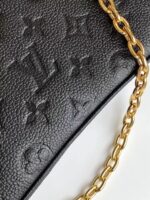 LV一比一Liv Pochette手袋M83301 Monogram帆布鏈條雙肩帶雙拉鍊2025新品