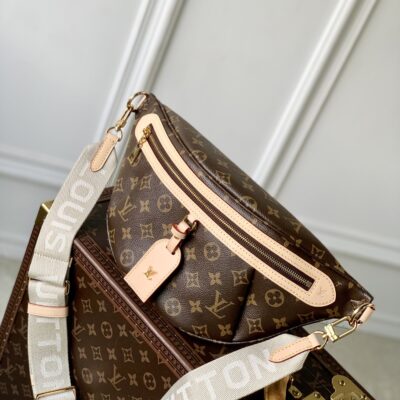 LV復刻版Montsouris高樓布袋Monogram帆布休閒百搭M46784