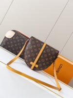 LV頂級原單M51233老花中古馬鞍包耐看百搭復古時髦