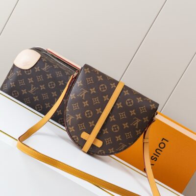 LV頂級原單M51233老花中古馬鞍包耐看百搭復古時髦