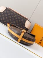 LV頂級原單M51233老花中古馬鞍包耐看百搭復古時髦