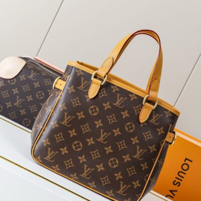 LV 路易威登 頂級原單 M51156 老花小號中古購物袋 多功能便攜設計