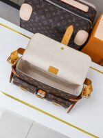 LV精品仿製M40027老花曼哈頓單肩包中古經典鉚釘設計2025百搭風格