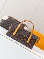 LV高仿M51902老花中古法棍手袋紅絨內裡磁扣設計2025法式優雅推薦