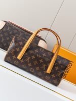 LV高仿M51902老花中古法棍手袋紅絨內裡磁扣設計2025法式優雅推薦