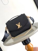 LV A貨M22792 Oxford手袋粒面皮革可拆鏈條多用途百搭小包